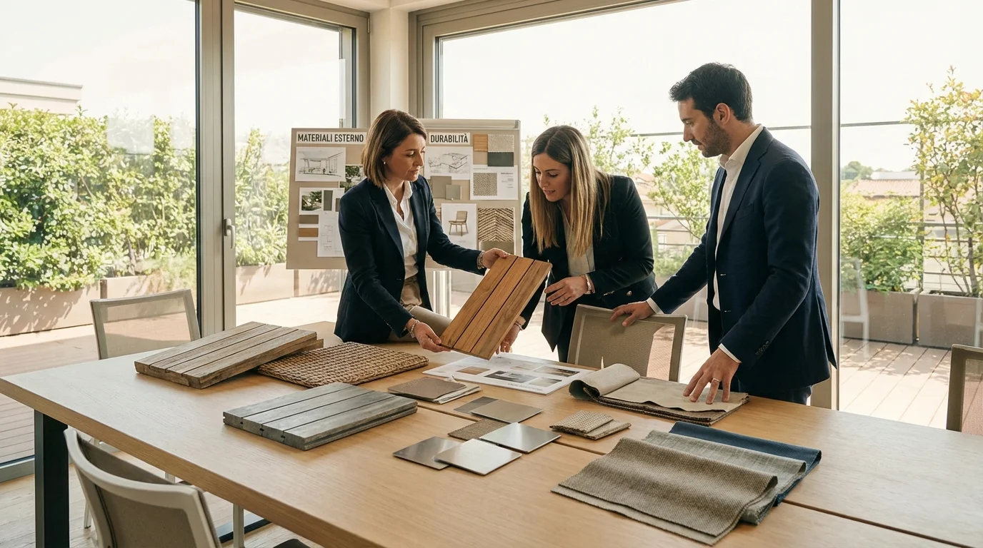 Quali Materiali Scegliere per i Mobili da Esterno? — illustrazione