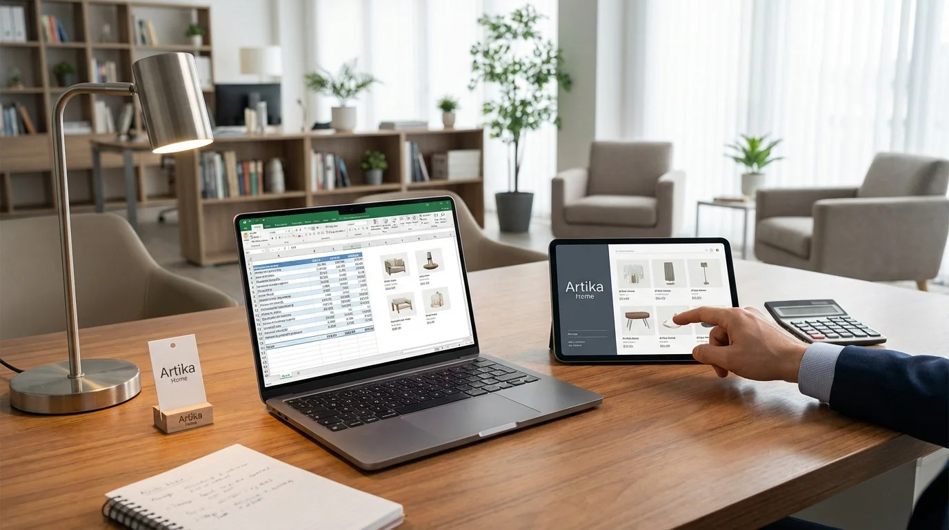 Arredamento moderno di Artika Home in un soggiorno luminoso