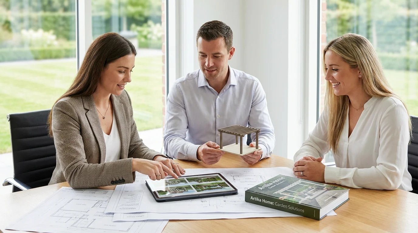 Giardino trasformato in oasi di relax con arredamento di Artika Home.
