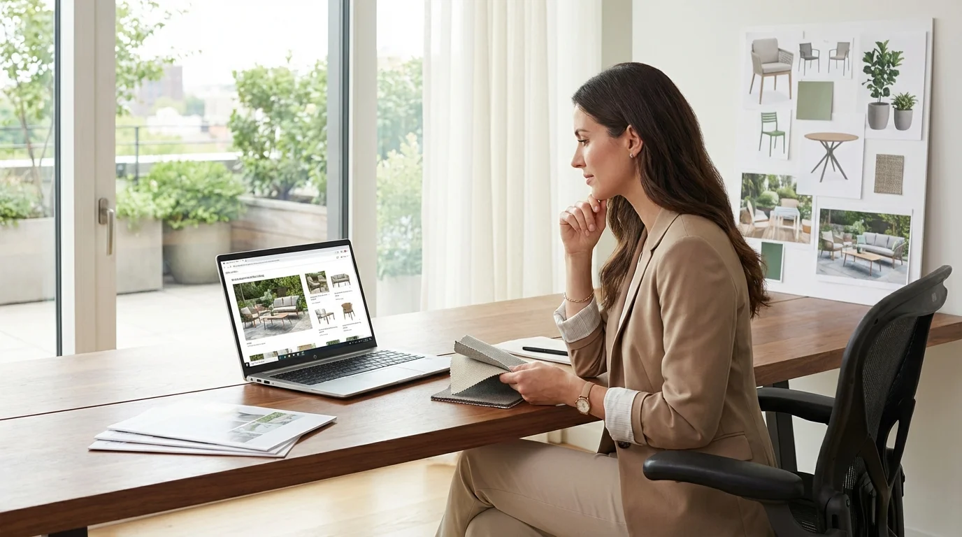 Come scegliere i mobili giusti per il tuo giardino? — illustrazione